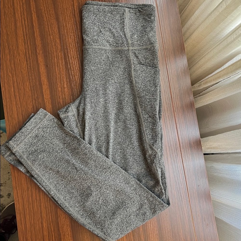 Athleta Charcoal Knit Leggings